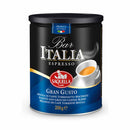 Gran Gusto Espresso Ground Coffee in Tin by Saquella Caffe, 8.8 oz (250 g)