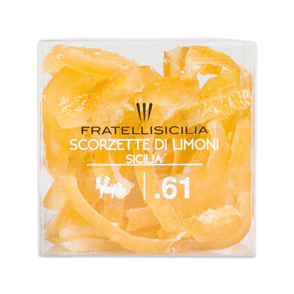 Fratelli Sicilia Sicilian Candied Lemon Peels, 5.8 oz (165 g)