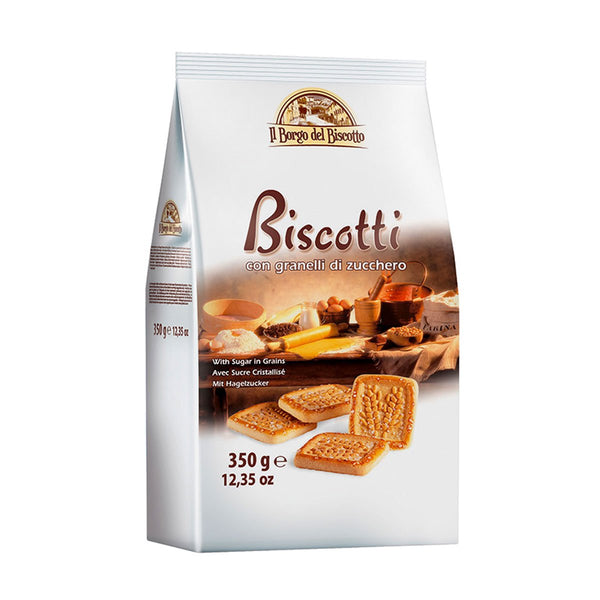 Borgo Del Biscotto Biscuits with Sugar Grains, 12.4 oz (350 g)