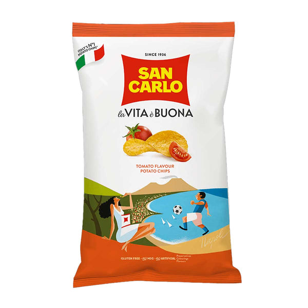 Italian Tomato Potato Chips by San Carlo, 5.3 oz (150 g)