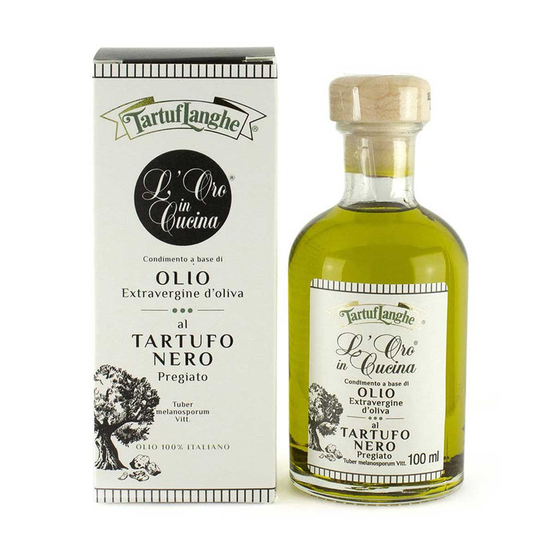Tartuflanghe Extra Virgin Olive Oil with Winter Black Truffle, 3.5 oz (100 ml)