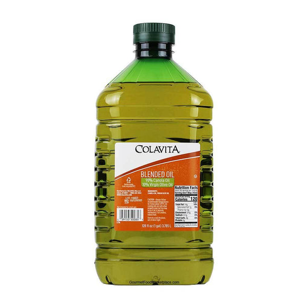 Colavita Canola Oil 90/10 Virgin Olive Oil Blend from Italy, 1 gal (3.79 l)