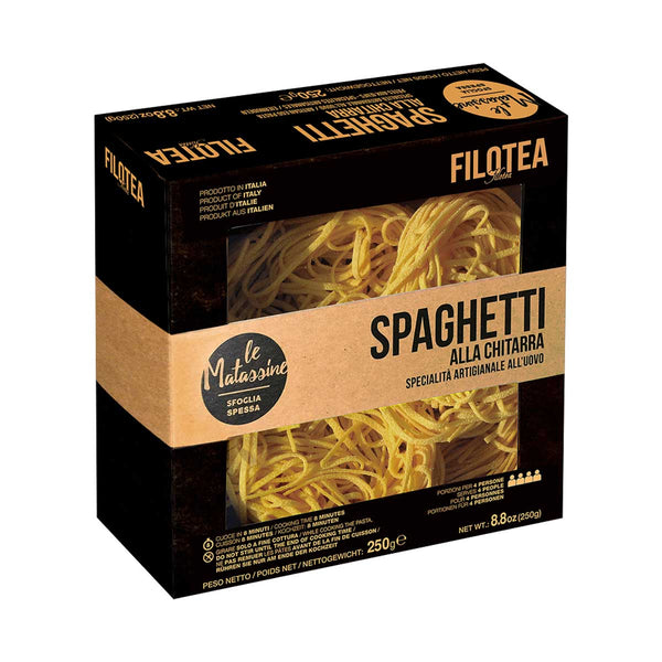 Spaghetti Alla Chitarra Nests Egg Pasta by Filotea, 8.8 oz (250 g)