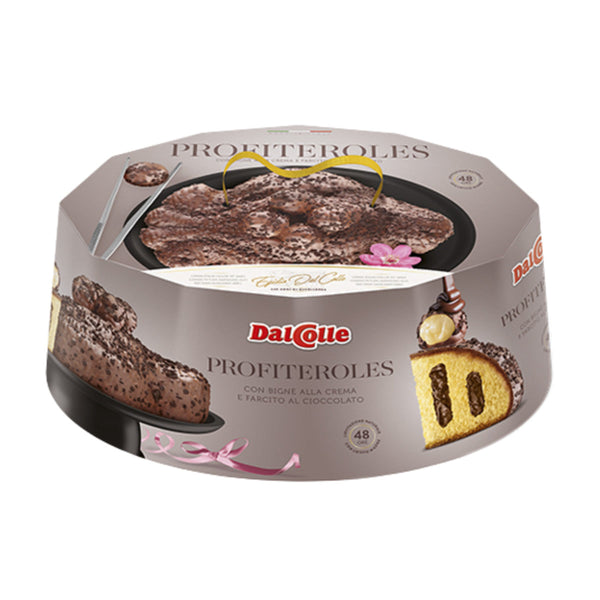 Italian Chocolate Covered Profiteroles Easter Cake with Chocolate Cream by Dal Colle, 1.7 lb (750 g)