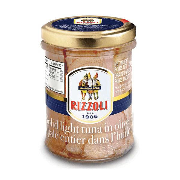Solid Light Tuna in Olive Oil by Rizzoli, 7.1 oz (200 g)