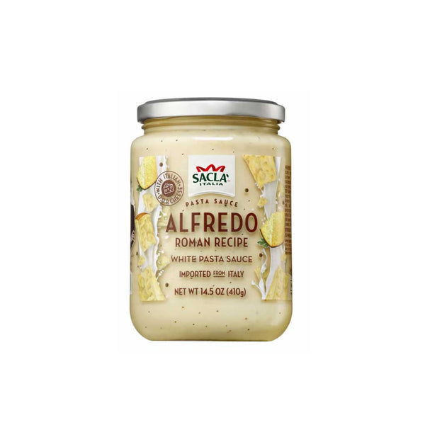 Alfredo White Pasta Sauce with Italian DOP Cheese by Sacla, 14.5 oz (410 g)