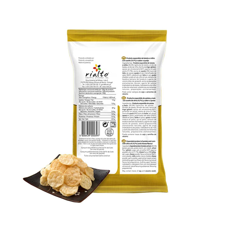 Cheese Popped Chips Craccks by Rialto, 1.8 oz (50 g)