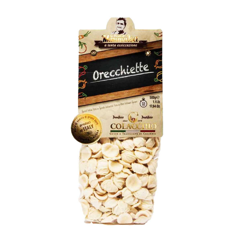 Colcachios Pasta Italian Orecchiette Pasta by Colacchio, 1.1 lb (500 g)
