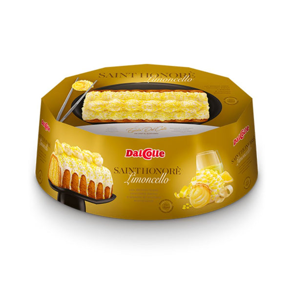 Saint Honore Cake with Limoncello Cream by Dal Colle, 1.7 lb (750 g)