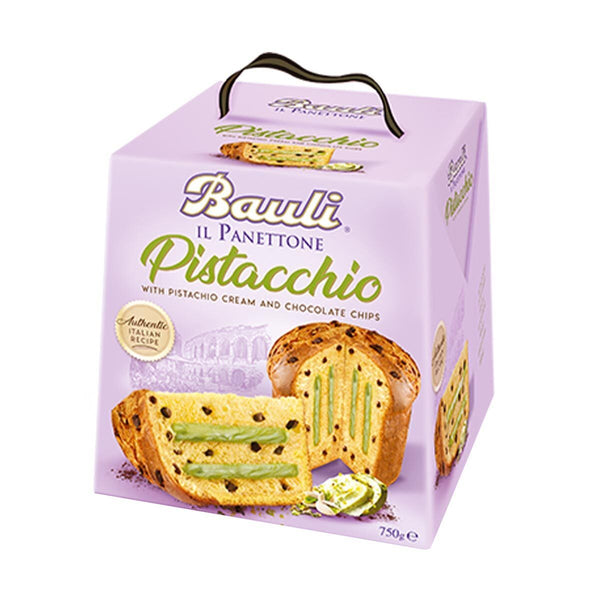 Bauli Panettone with Pistacchio Cream Filling and Chocolate Chips, 1.7 lb (750 g)