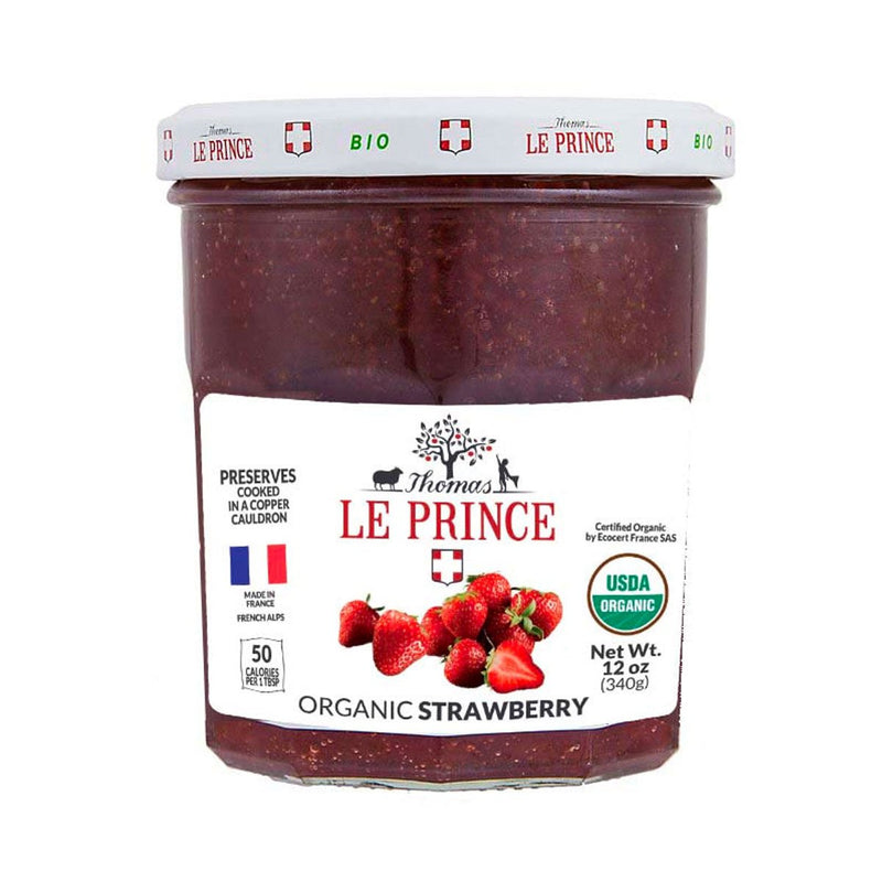 Thomas Le Prince Organic Strawberry Preserve, 12 oz (340 g)