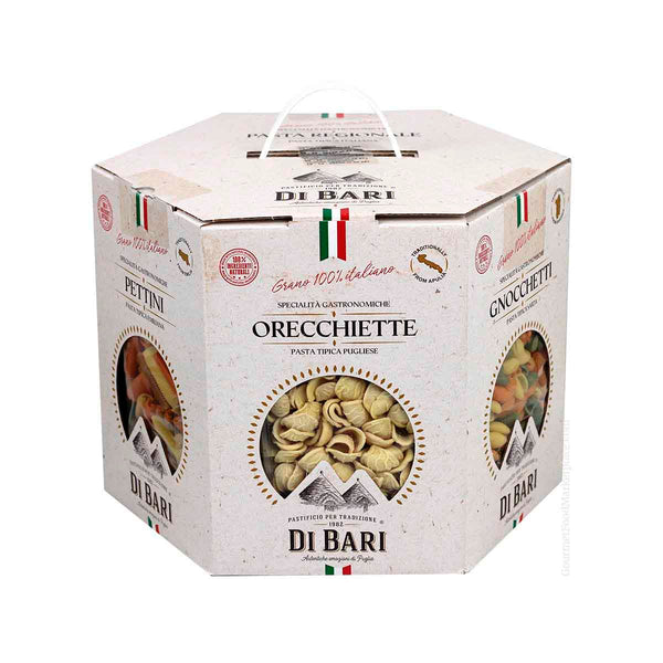 Assorted Pasta in Hexagonal Box: 6 Varieties by Di Bari, 84.6 oz (2.4 kg)