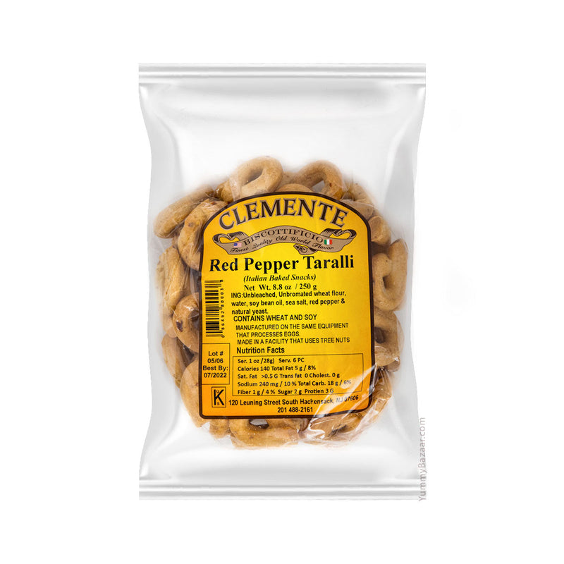 Red Pepper Taralli by Clemente Bakery, 8.8 oz (250 g)