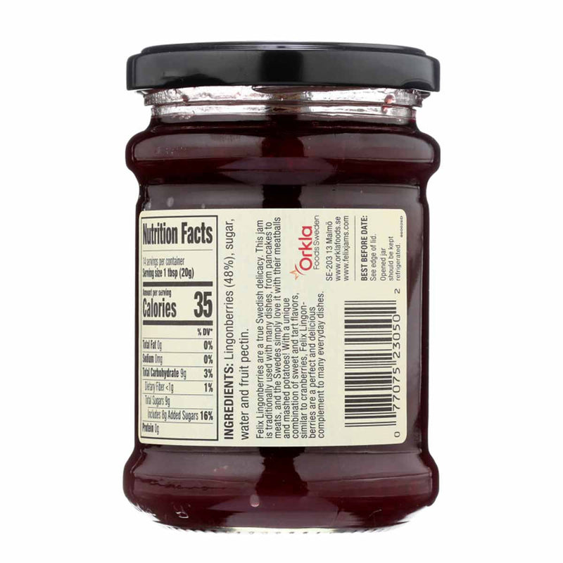 Lingonberry Jam by Felix, 10 oz (283 g)