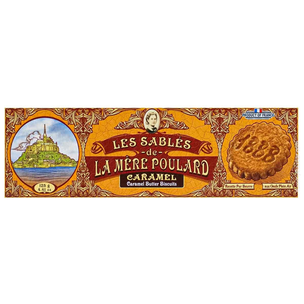 La Mere Poulard French Caramel Sable Cookies, 4.4 oz (125 g)