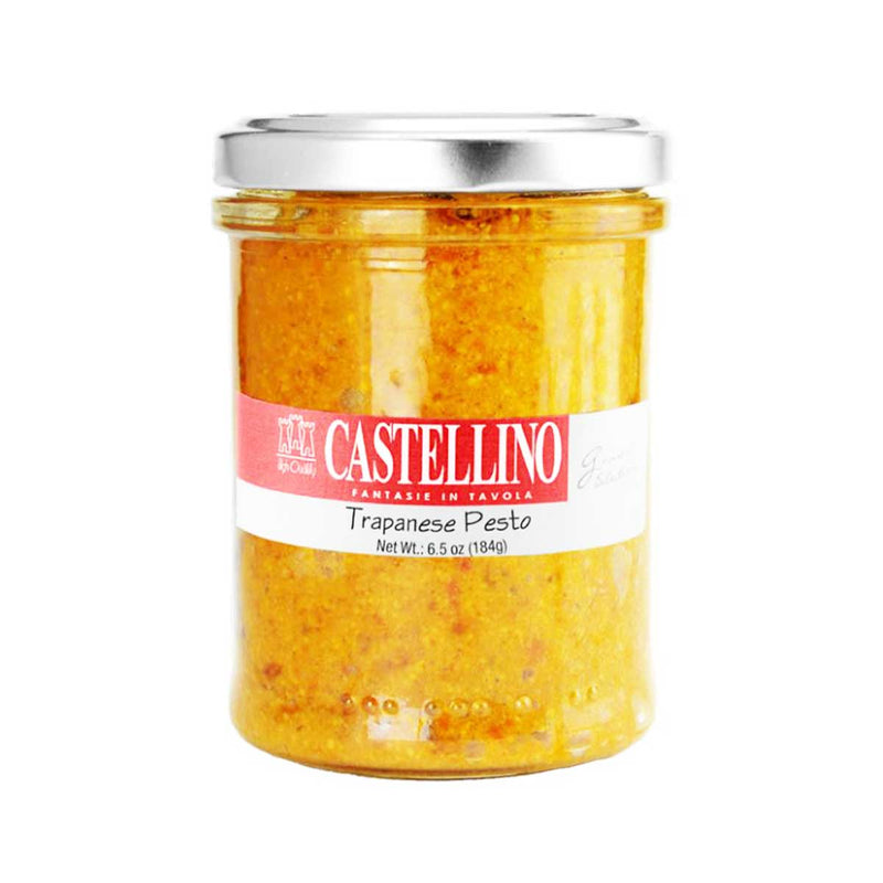 Castellino Trapanese Pesto sauce with Tomato & Almonds, 6.5 oz (184 g)