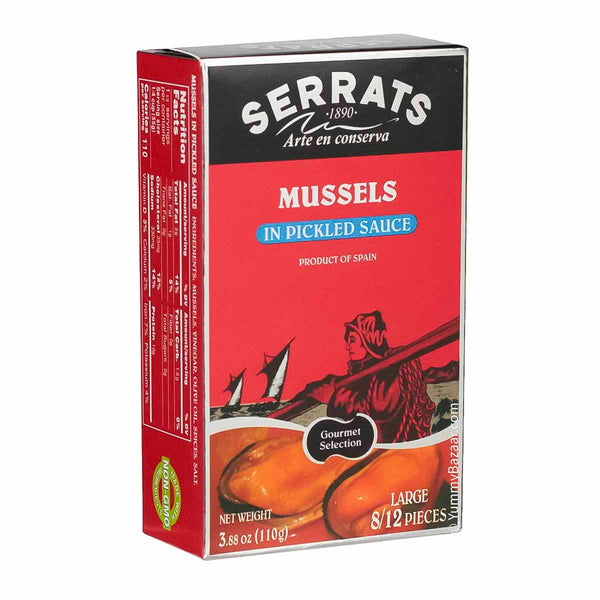 Mussels in Pickled Sauce by Serrats, 3.9 oz (110 g)