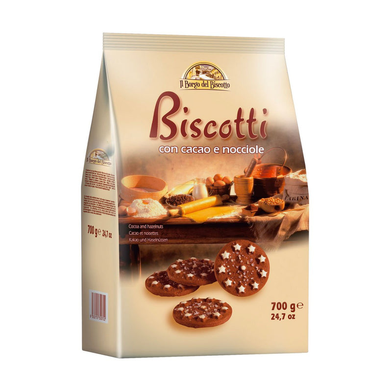 Borgo Del Biscotto Cocoa and Hazelnut Biscuits, 1.5 lb (700 g)