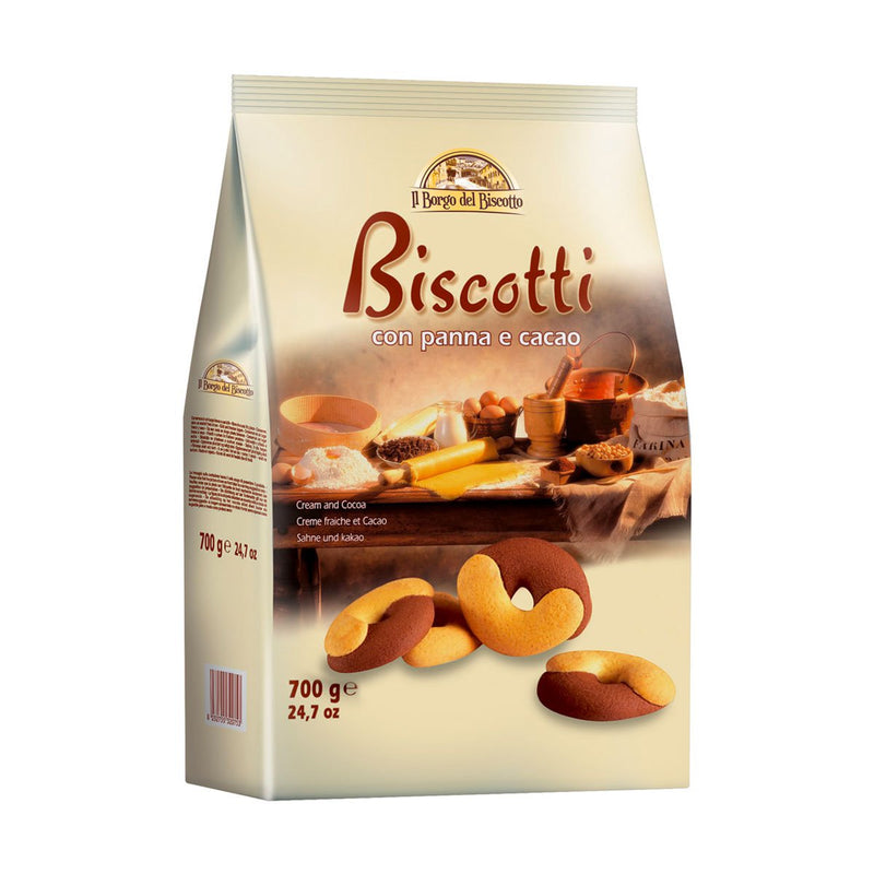 Borgo Del Biscotto Cream and Cocoa Biscuits, 1.5 lb (700 g)