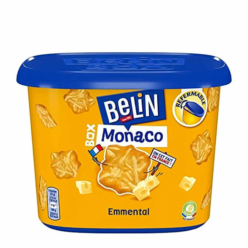 Belin Monaco Crackers with Emmental Cheese, 7.2 oz (205 g)