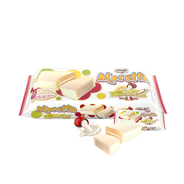 Italian Milk Icing Coated Snack Cakes with Milk Cream by Freddi, 10.6 oz (300 g)