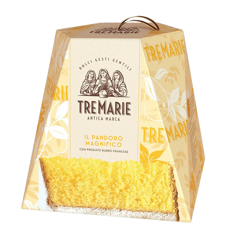 Pandoro with Icing Sugar Sachet, Large by Tre Marie, 35.3 oz (1000 g)