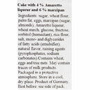 Amaretto Liqueur Cake by Schlunder, 14 oz (400 g)