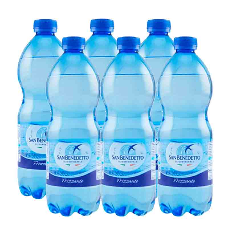 San Benedetto Sparkling Water 6 Pack, 16.9 oz. (500 mL) x 6