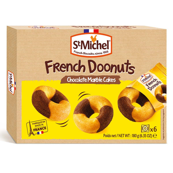 St Michel Marbled Donuts, 6.35 oz (180 g)
