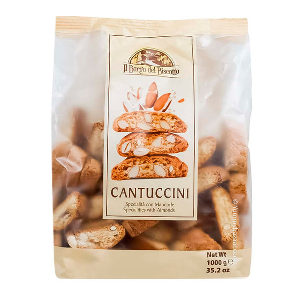 Italian Cantuccini Biscotti with Almonds by Borgo Del Biscotto, 2.2 lb (1 kg)